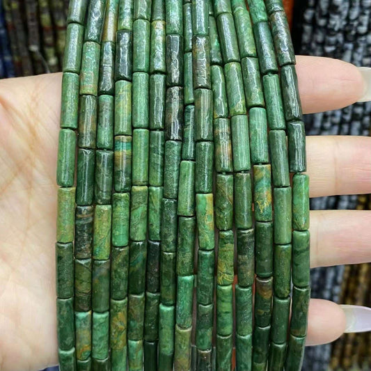 Cylindrical Tube Beads 4x13mm Quartz/Jasper/Agate/Crystal