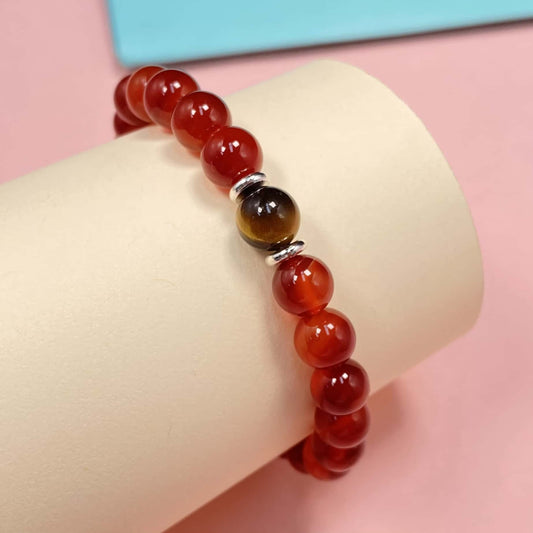 Red Agate for Better Wealth & Career Crystal Bracelet