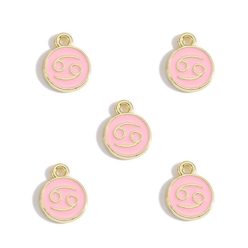 Zodiac Sign Colorful Charm Finding for DIY Jewelry Making