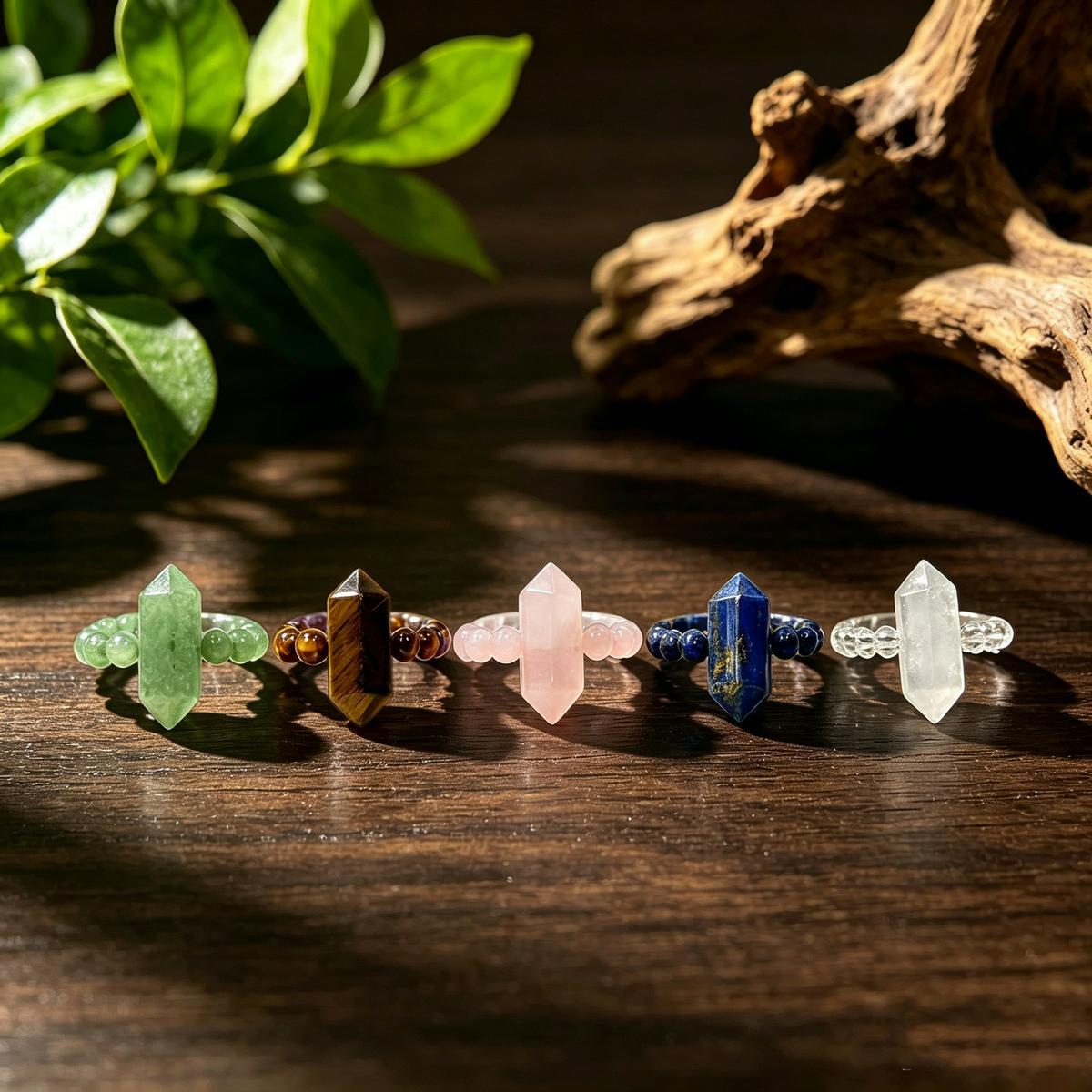 Energy Point Beads Ring Elastic Rings