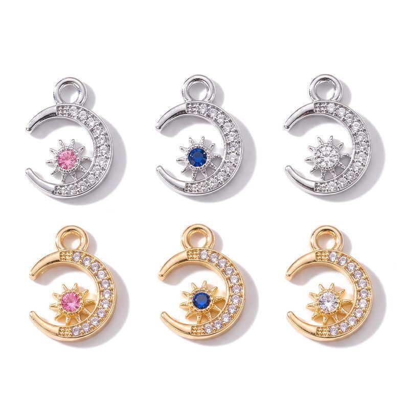 Moon Style Jewelry Making Findings Charm 12x16mm