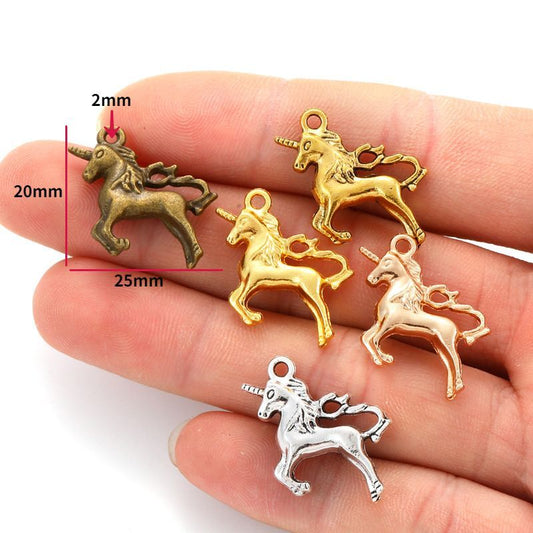 1 PCS Unicorn Jewelry Making Findings Charm 20x25mm