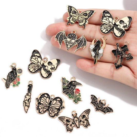Gothic Black Theme Collection Jewelry Making Findings Charm