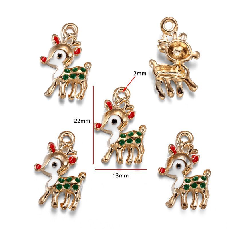5PCS Mix Christmas Theme Jewelry Making Findings Charm