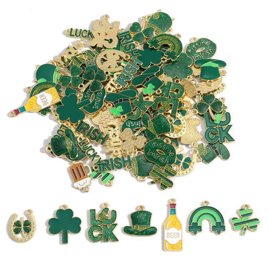 5PCS St Patrick Day Collection Charm For Jewelry Making Findings