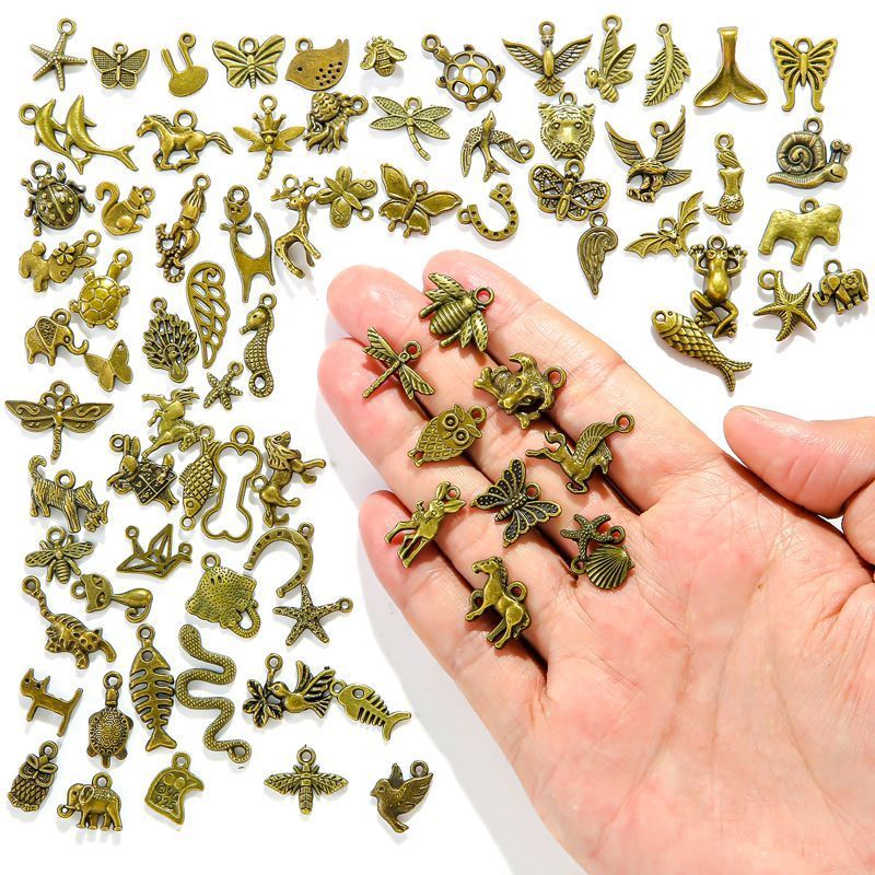 100PCS Random Animal Collection for Jewelry Making Findings