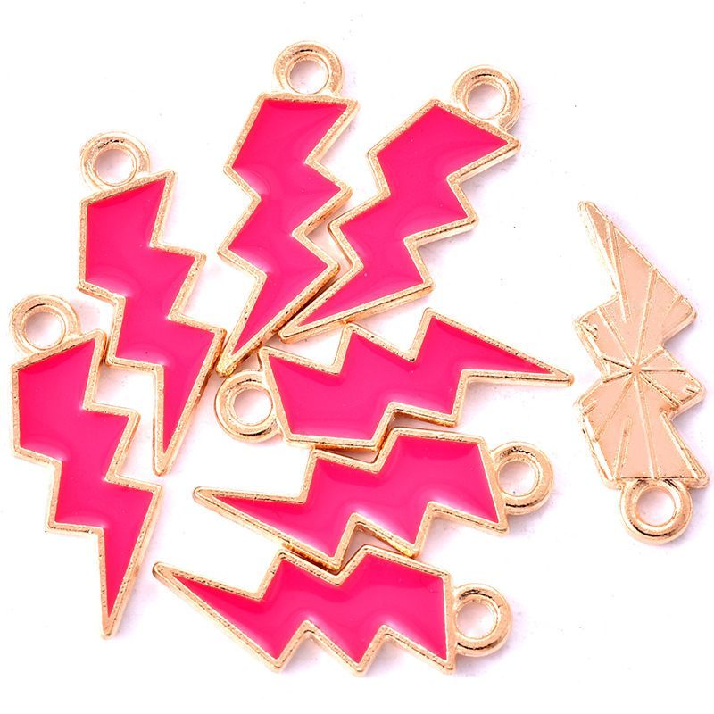 1PCS Colorful Blazer Charms For Jewelry Making Findings 7x19mm