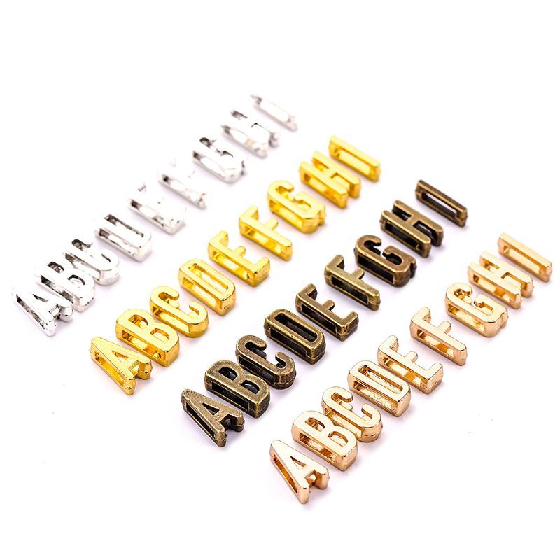 3D Pewter Alphabet Spacer for Jewelry Making Findings