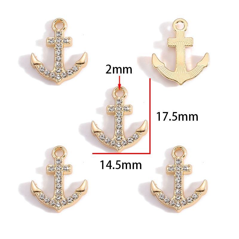 5PCS Colorful Sailor Theme Charm for Jewelry Making Findings