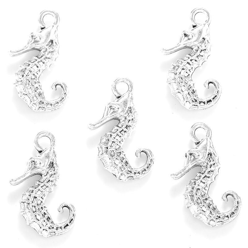 10PCS Sea Horse Charm for Jewelry Making Findings 14x22mm