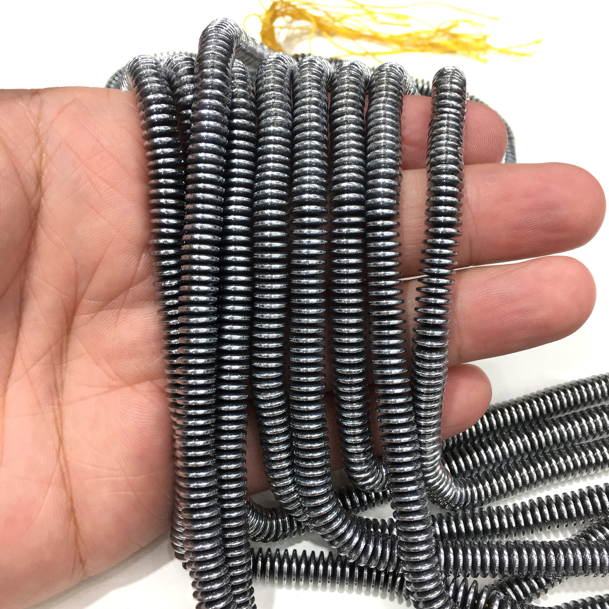 Rondelle Shape Hematite Beads