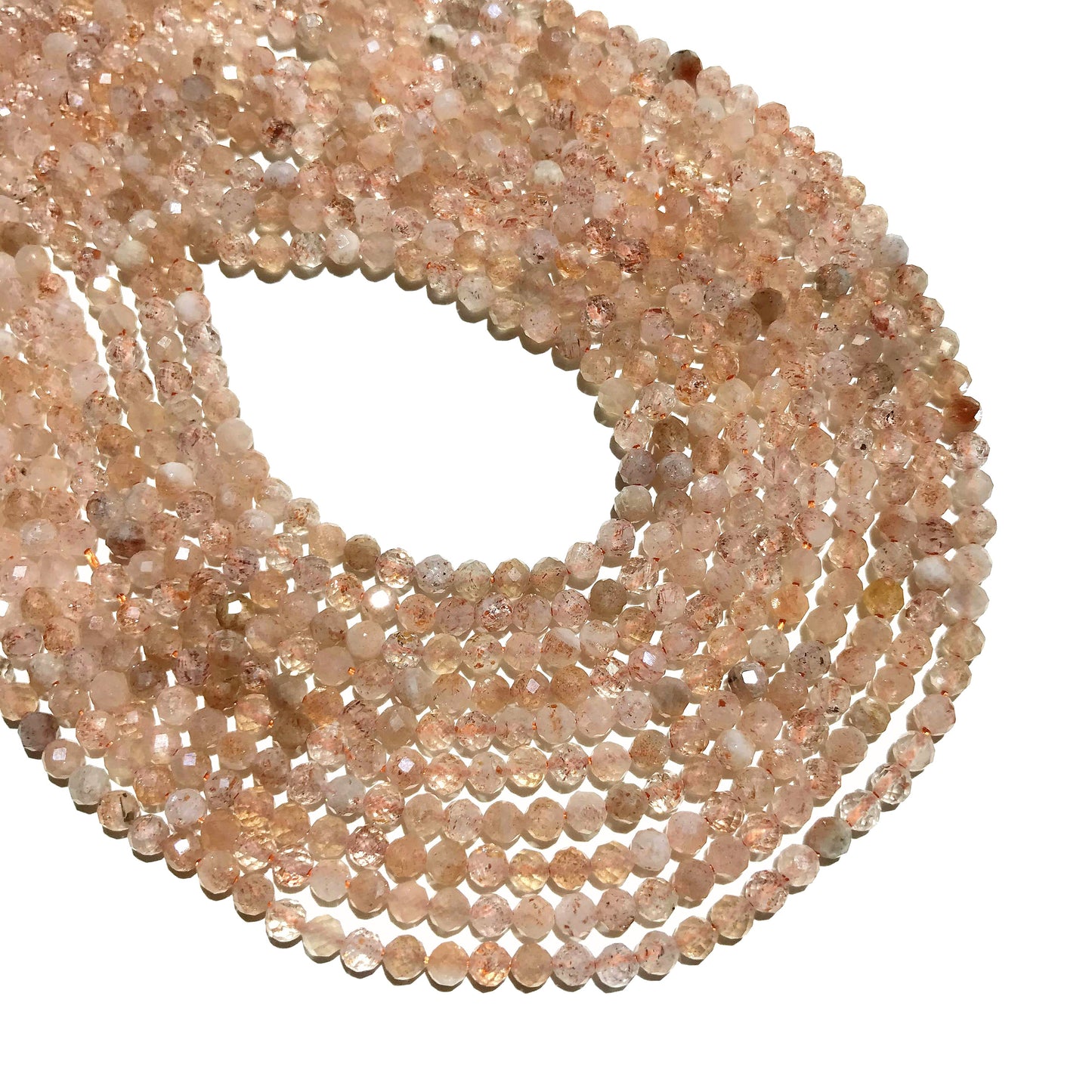 Natural Sunstone Small Size Loose Beads