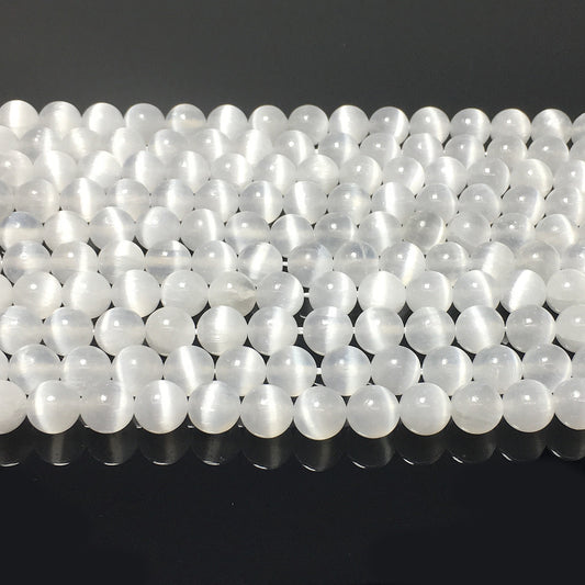 Higher Quality Selenite Round Beads