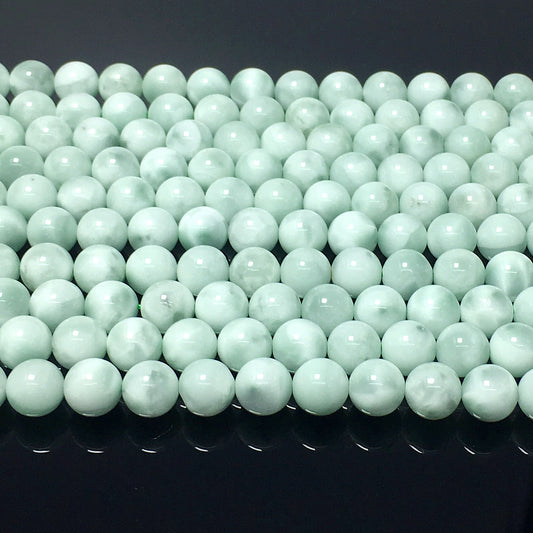Higher Quality Green Angelite Round Beads