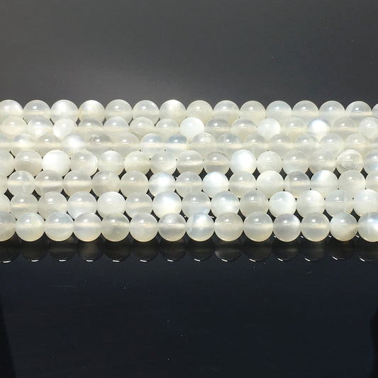 Higher Quality White Milky Moonstone Round Beads