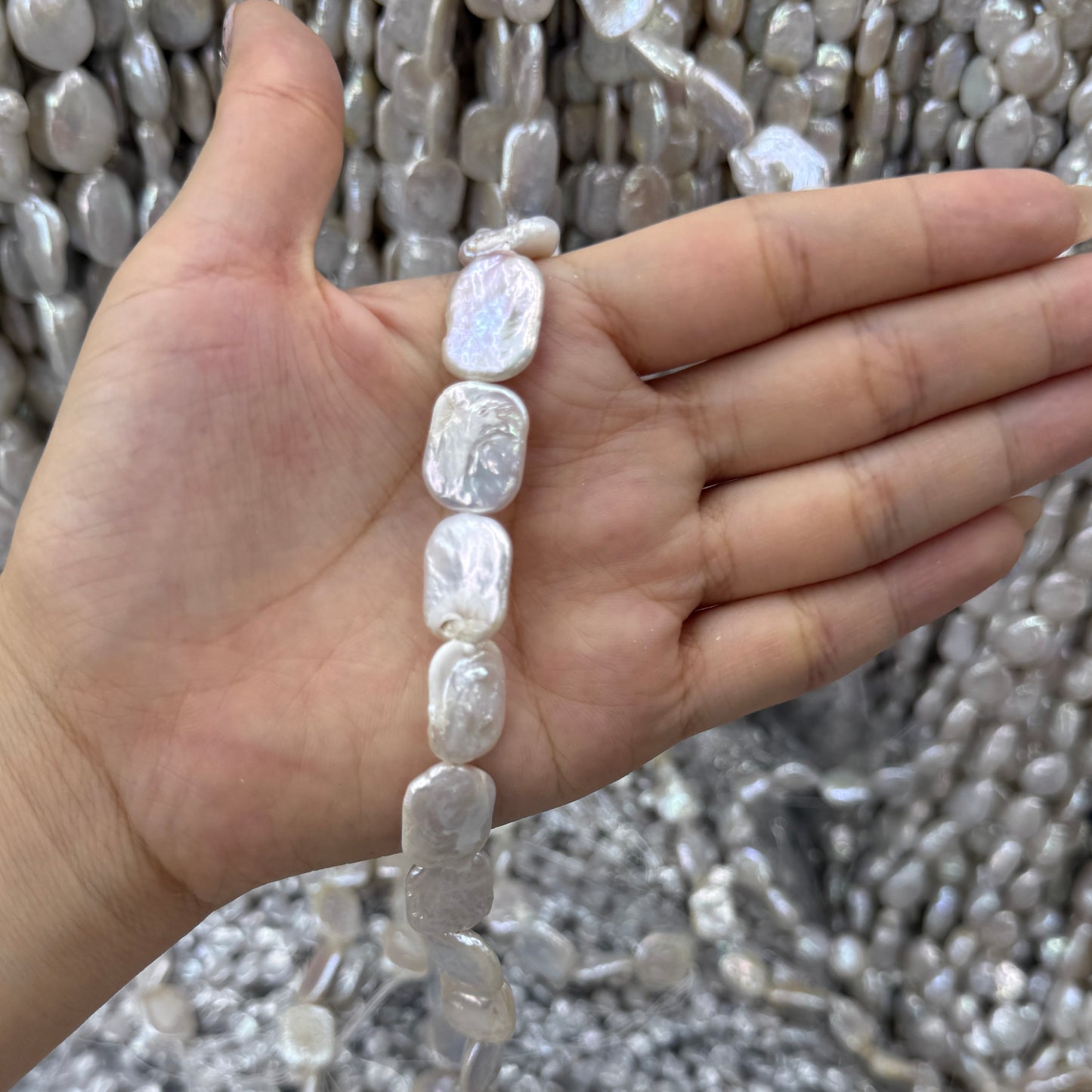 Rectangle Baroque Pearl Beads (13x16mm)