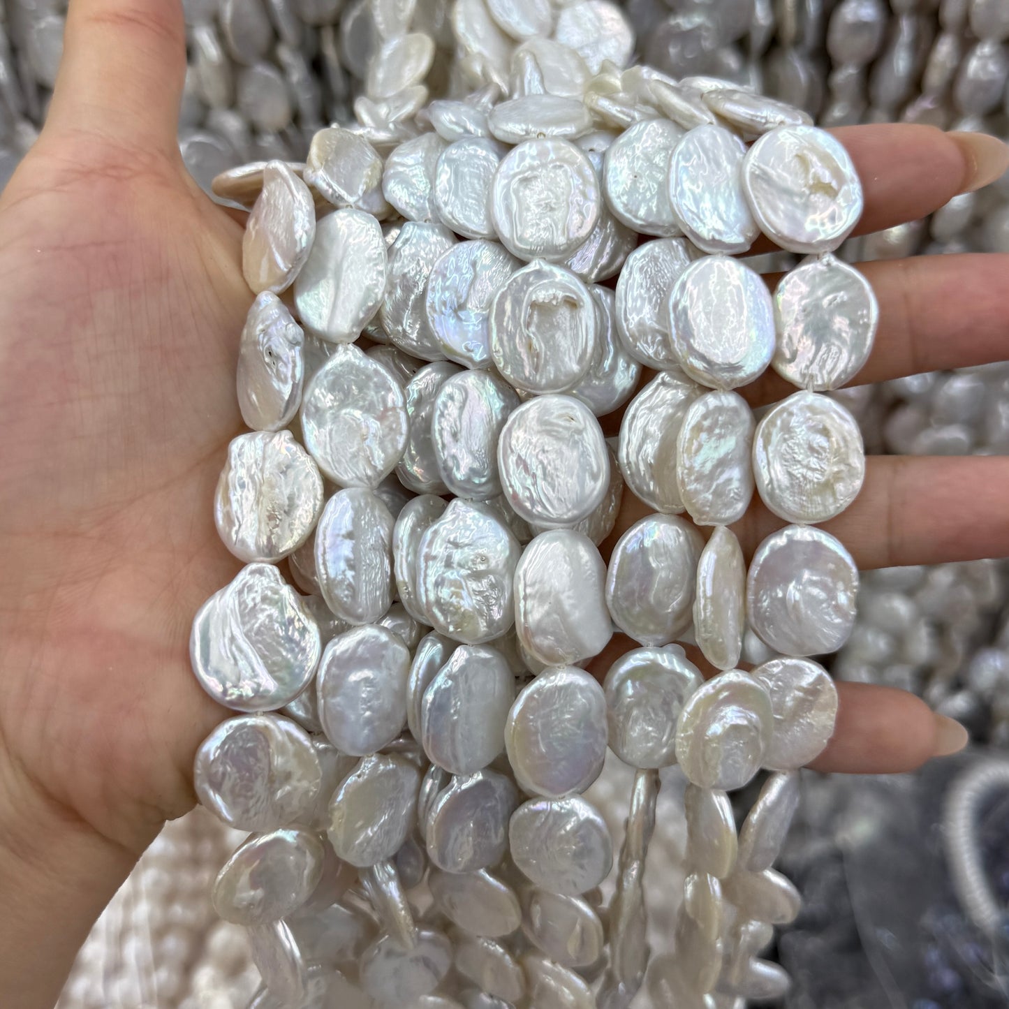 Oval Baroque Pearl Beads (13x18mm)