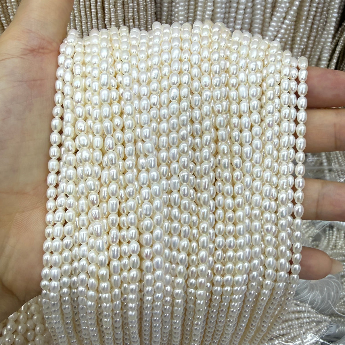 3x5mm AAAA Top Rice Freshwater Pearl Beads