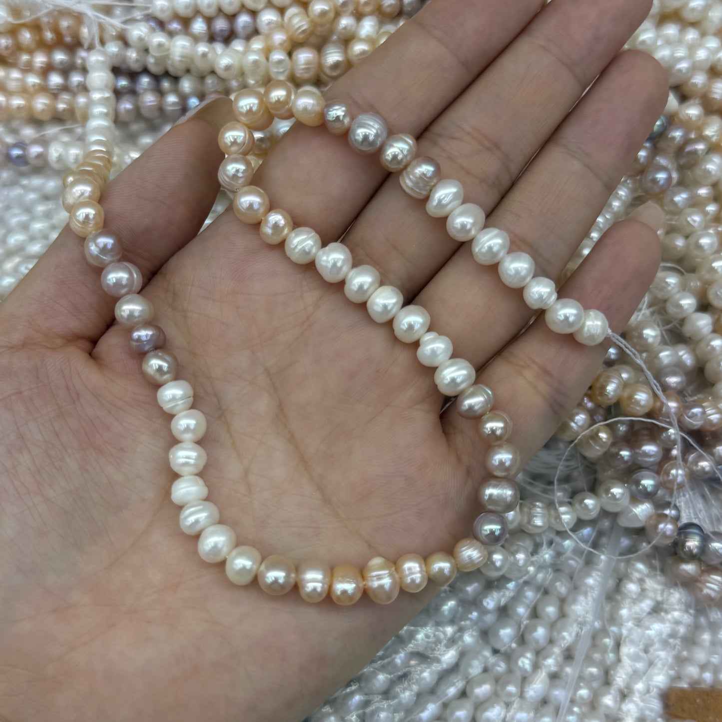 5x7mm Gradation Potato Freshwater Pearl Beads