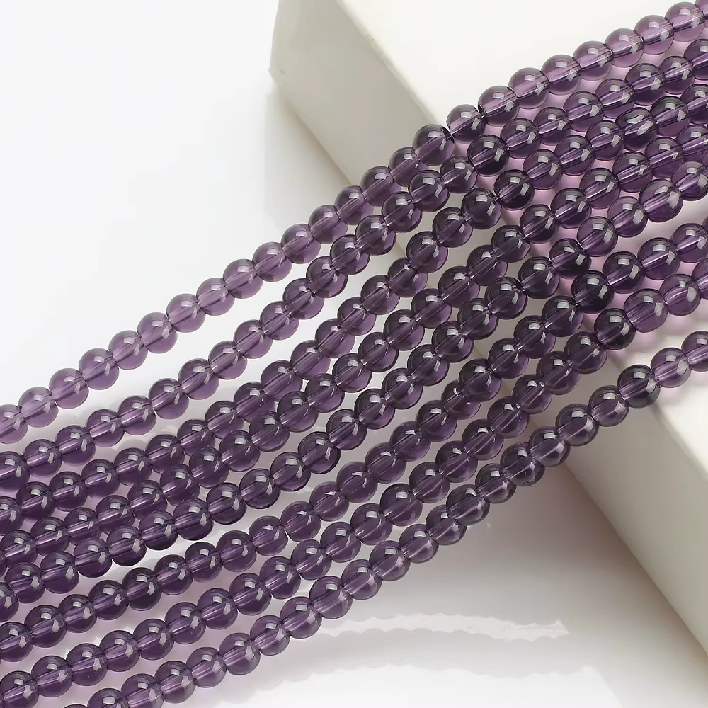 High Quality Glossy Crystal Glass Bead 6mm/8mm