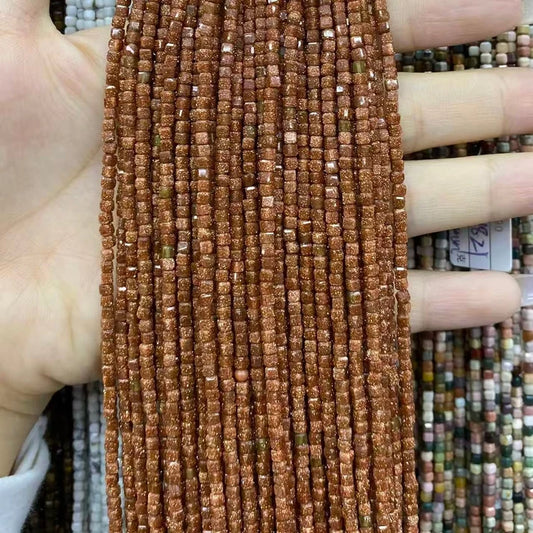 Cube Shape Sandstone Beads
