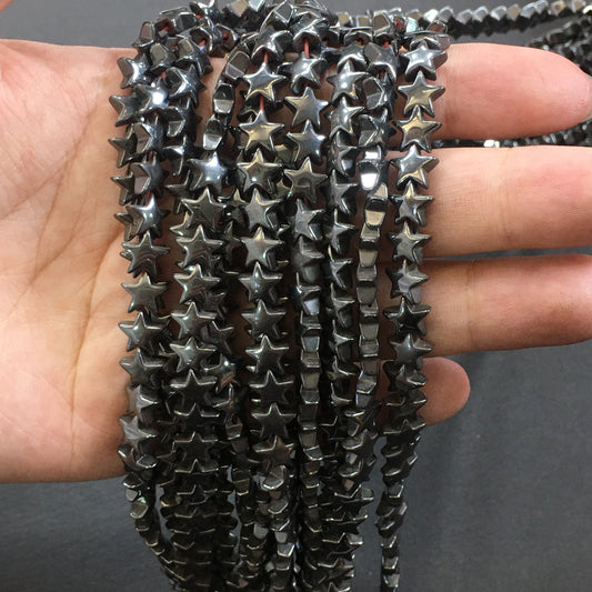 Star Shape Hematite Beads