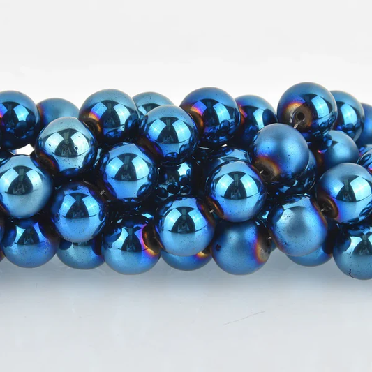 Round Shape Hematite Beads