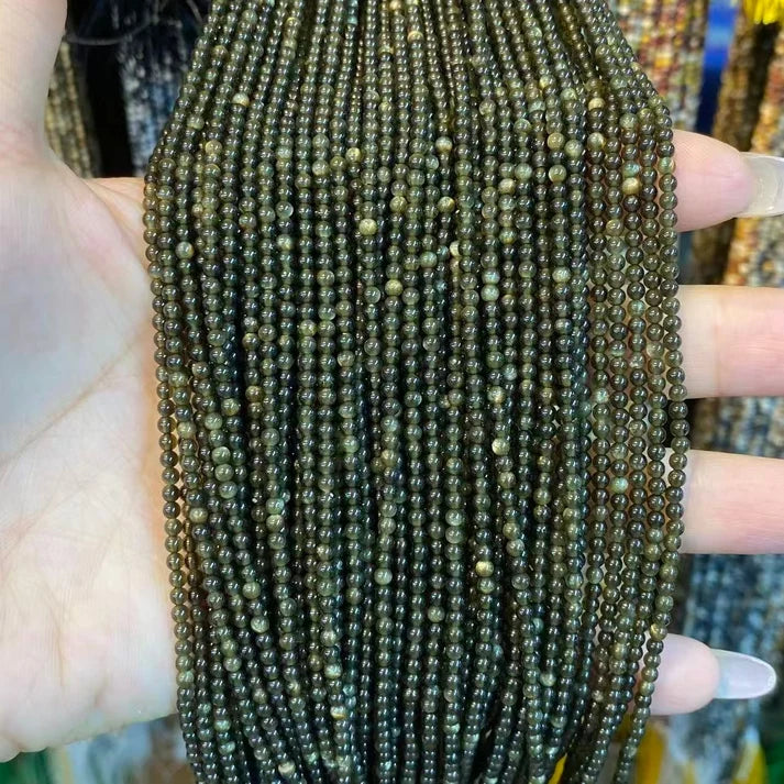 2mm 3mm 4mm Round Obsidian Beads
