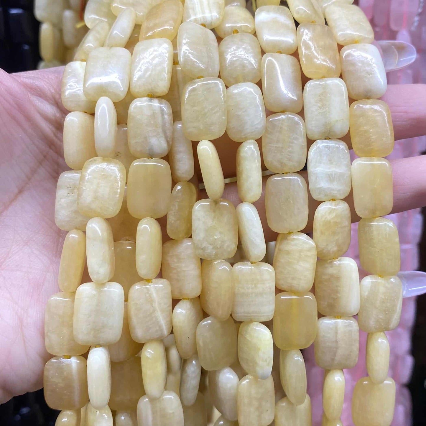 Smooth Rectangle Beads 10x14mm Quartz/Jasper/Agate/Crystal