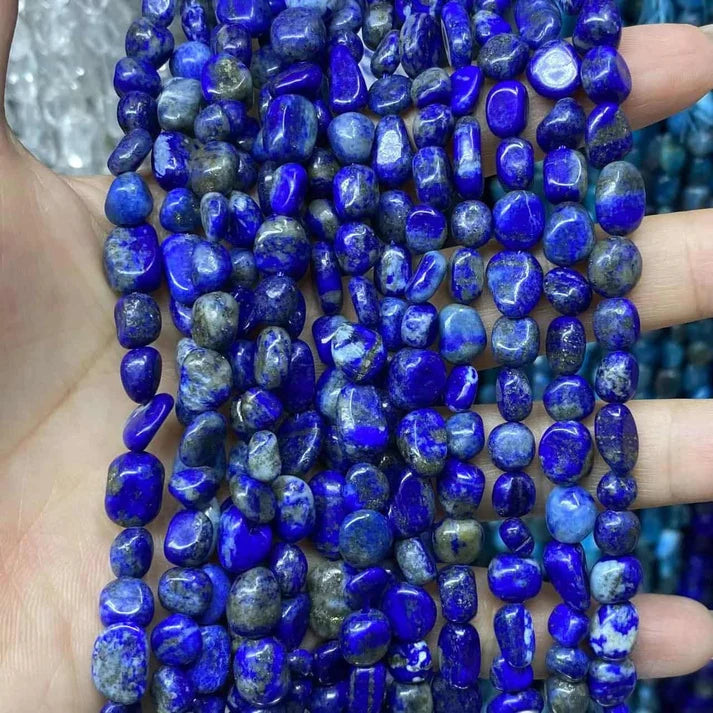 Nugget Shape Lapis Beads
