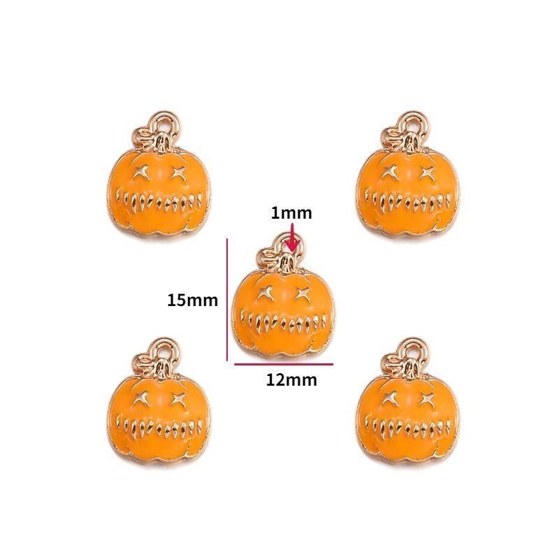 5PCS Halloween Style Theme Jewelry Making Findings Charm #1