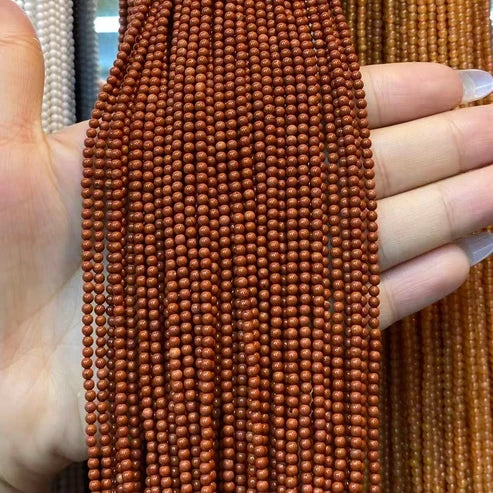 Red Jasper Tiny Smooth Round Beads 2mm 3mm 4mm