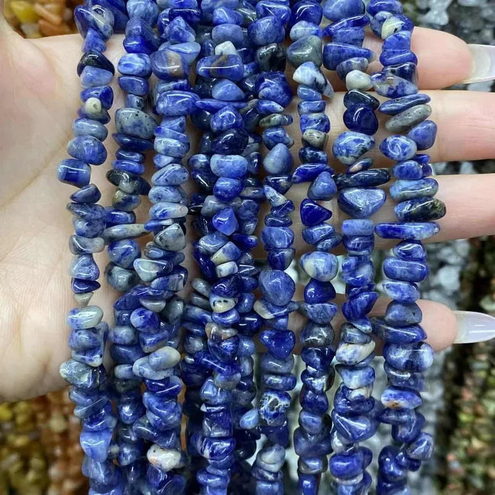 Freeform Chip Sodalite Beads
