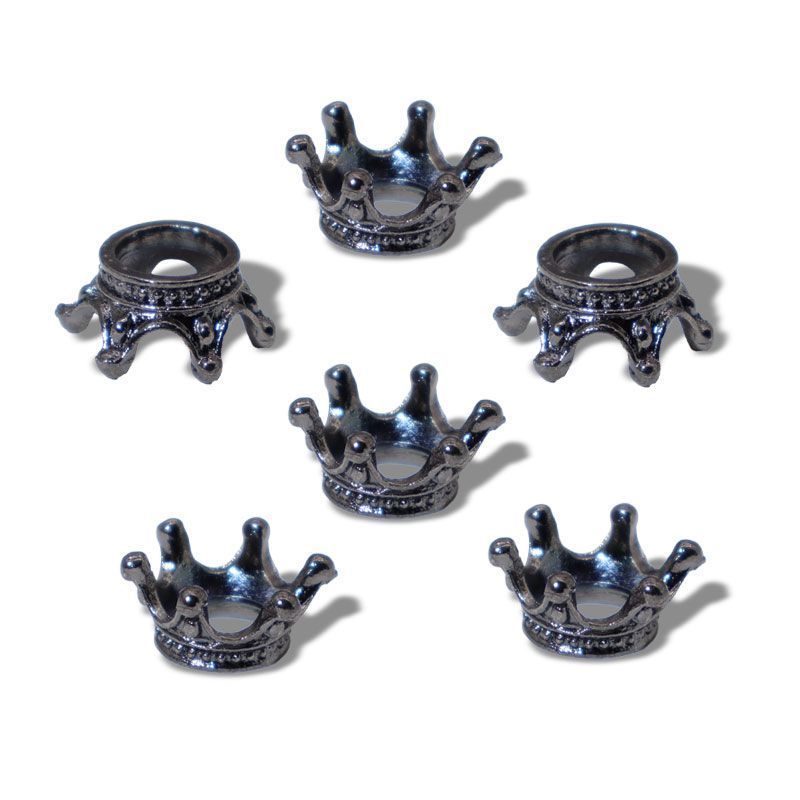 5PCS Crown Brass Spacer Bead