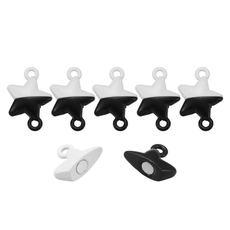 3PCS Magentic Star Clasps for Jewelry Making Findings 15x15mm