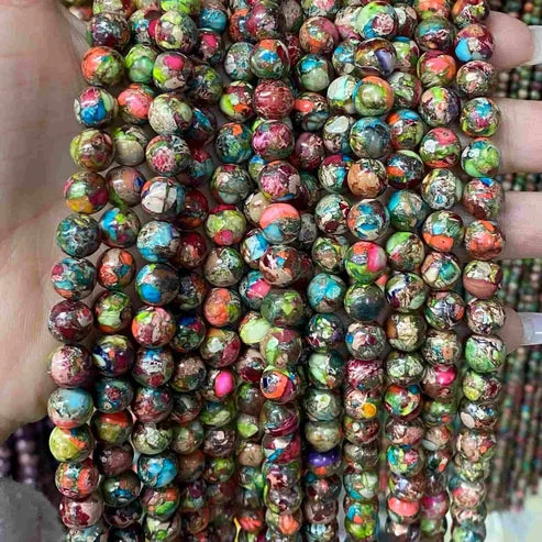 Color #20 Sea Sediment Japser Beads 4mm/6mm/8mm/10mm