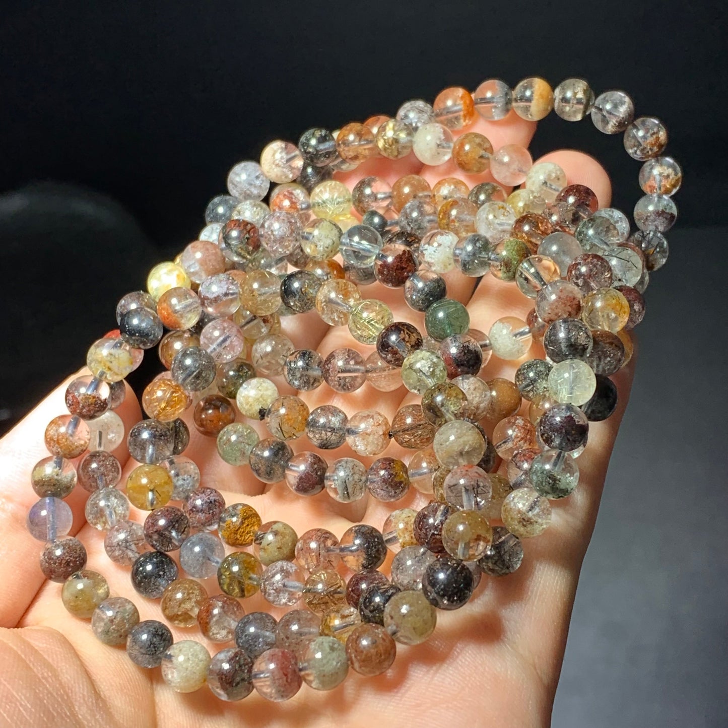 Garden rutile crystal bracelet