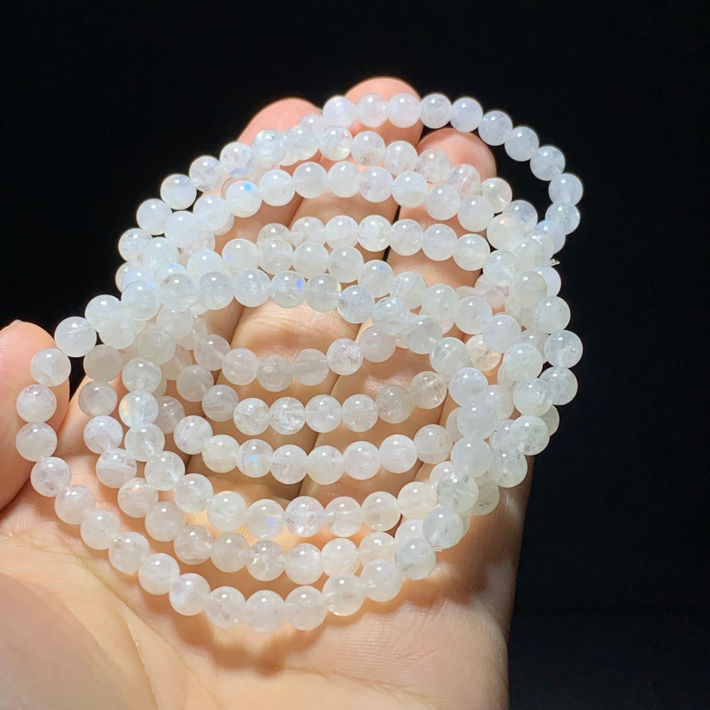 Moonstone crystal bracelet.