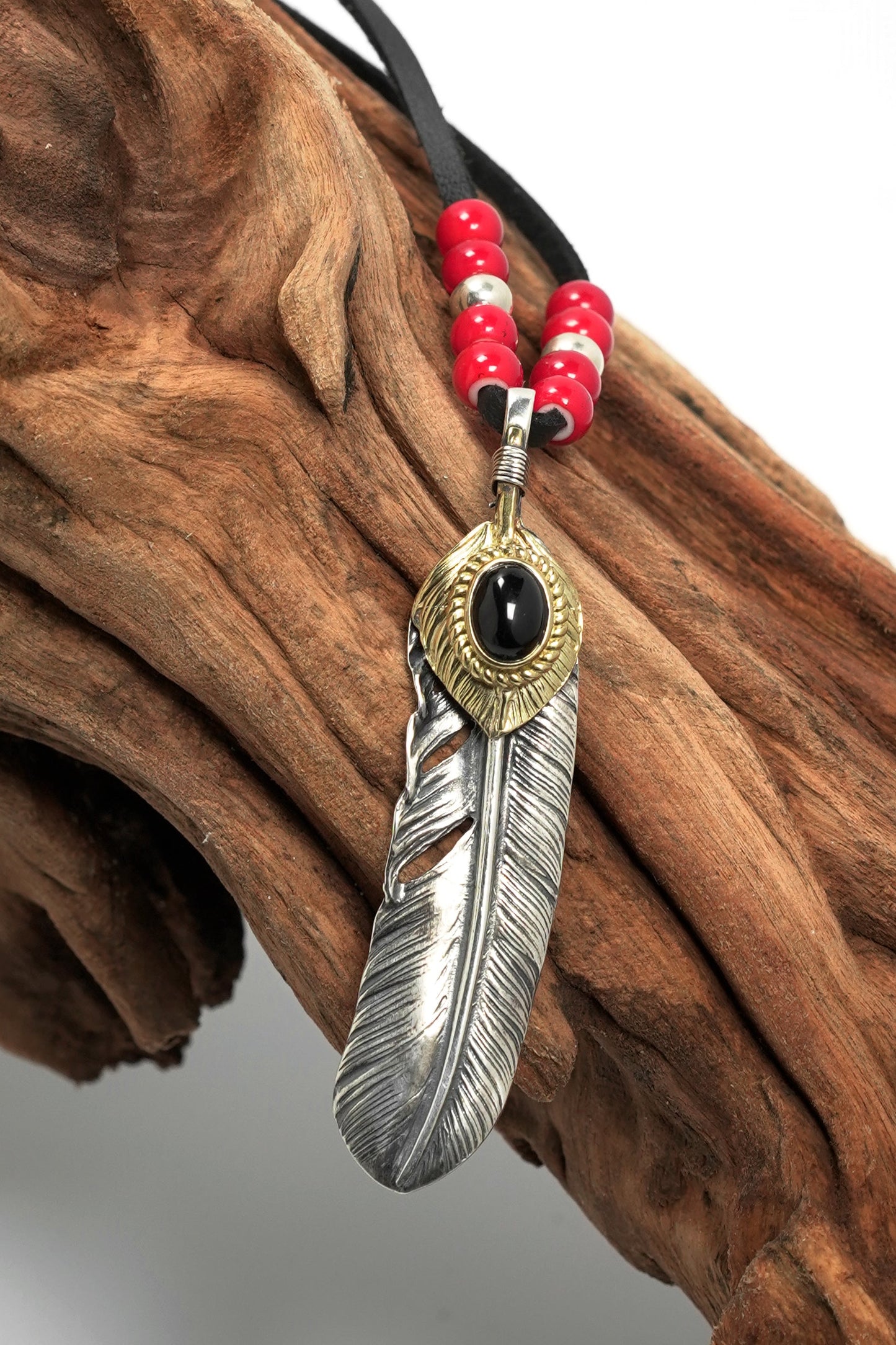 Japan Takahashi Goro John Mayer Right Feather Necklace