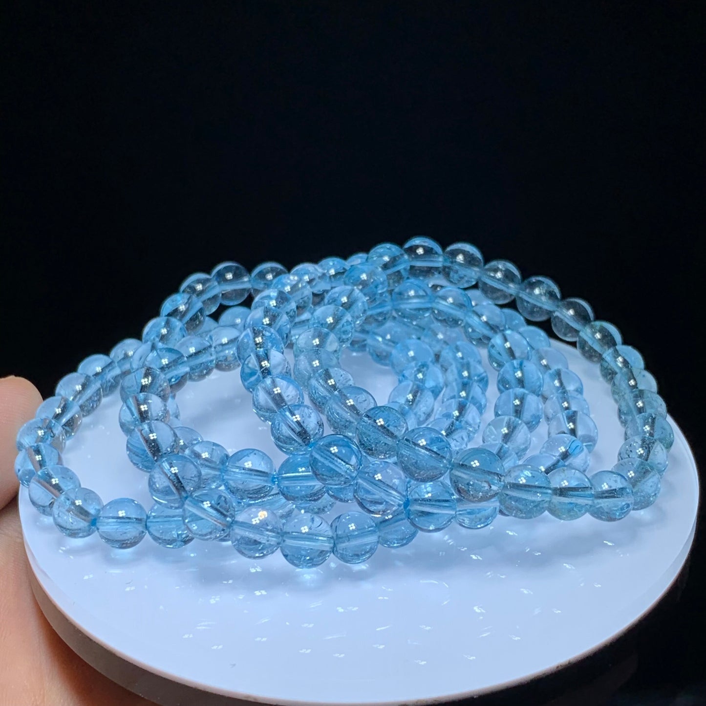 Blue topaz crystal bracelet