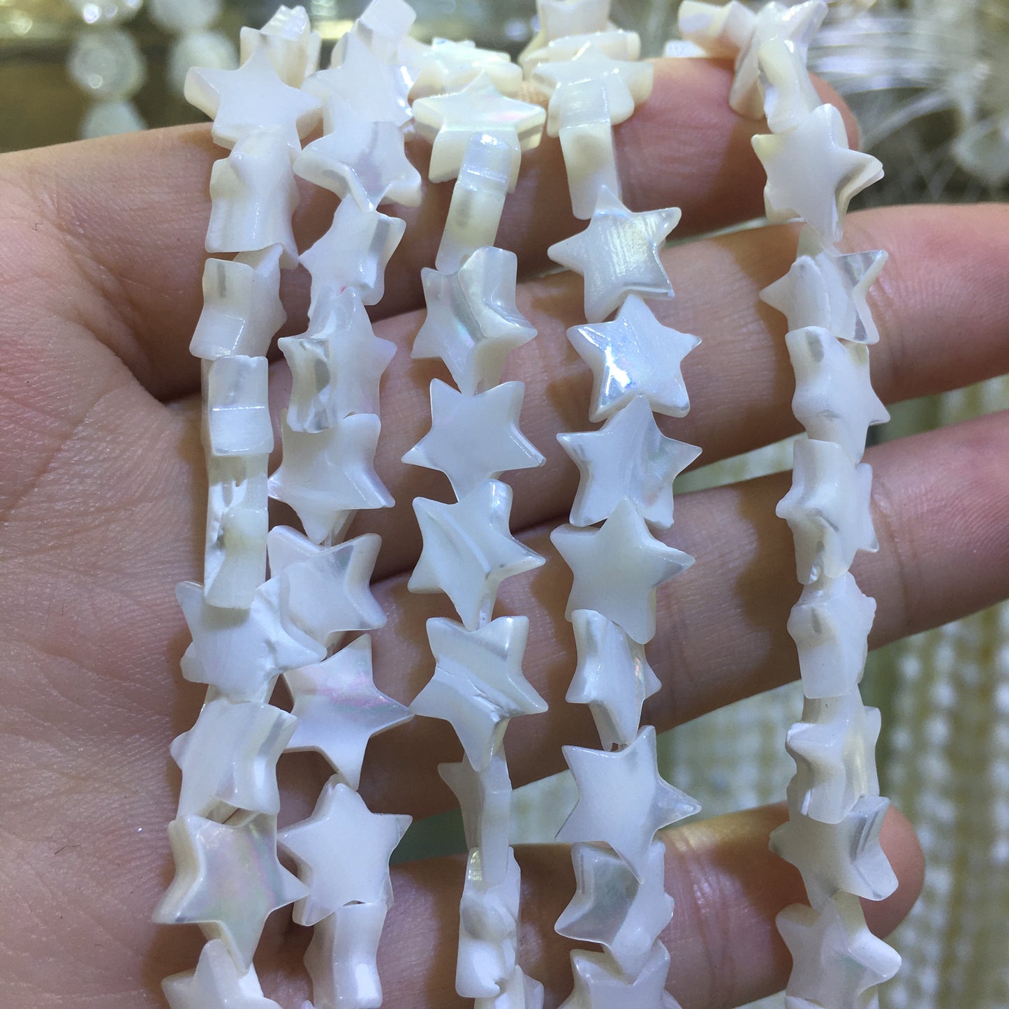 Star Shape Mother of Pearl MOP Beads