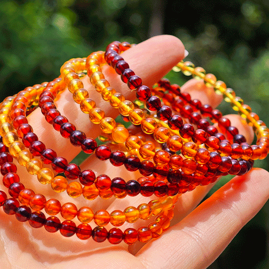 Wholesale Small Amber Crystal Bracelet