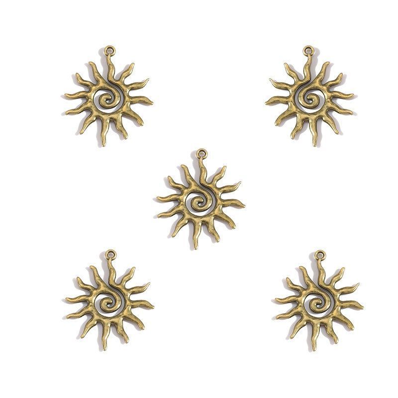 5 PCS Sun Style Jewelry Making Findings Charm Multi Sizes