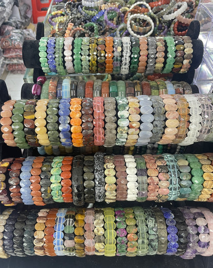 Square or Rectangle Soft Bangle Bracelet
