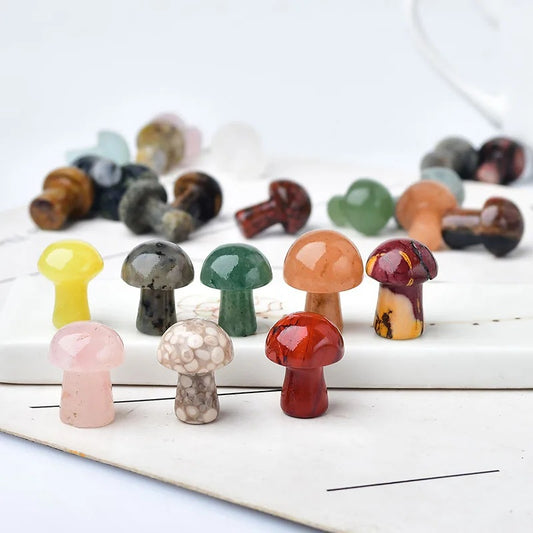 Crystal Mini Mushroom Decor
