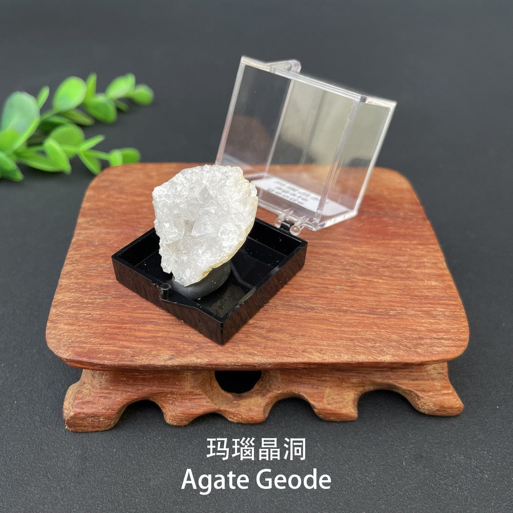 Micro Mineral Box Raw Crystal GemstoneCollection Box
