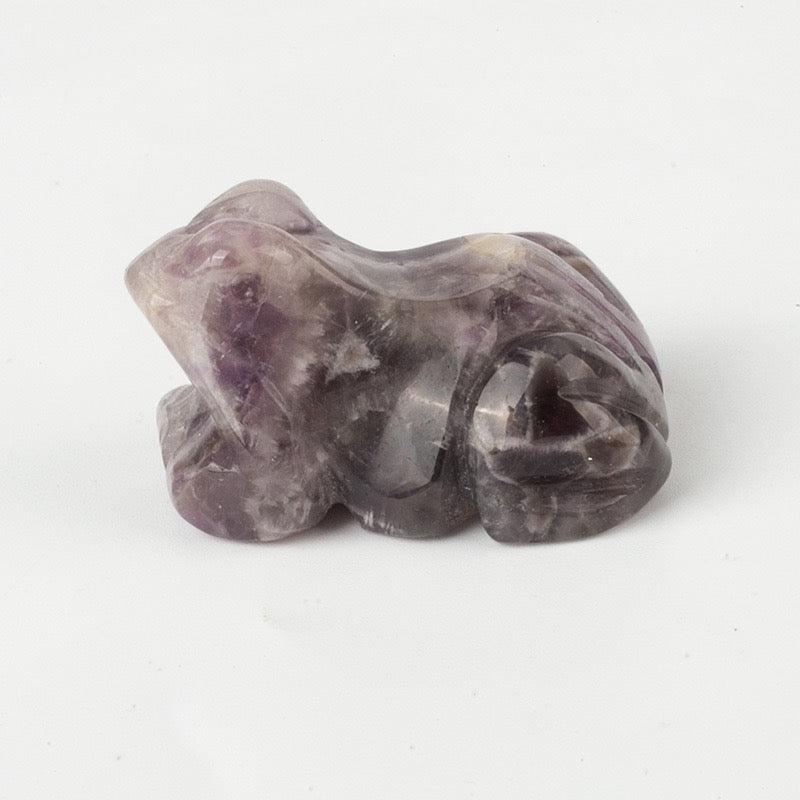 Frog Statue Hand Carved Animal Figurine