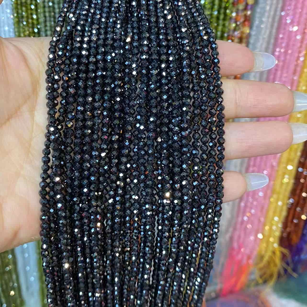 Cubic Zirconia Beads CZ Round Faceted Beads 2mm 3mm 4mm