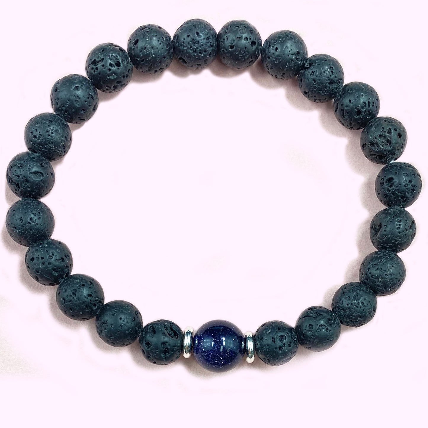 Lava with Sandstone for Weight Loss Crystal Bracelet