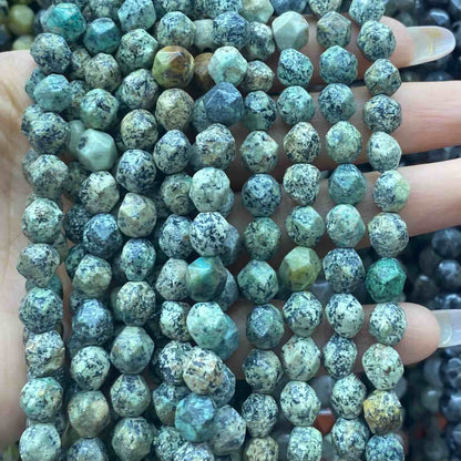 Diamond Faceted Beads 6mm/8mm/10mm Quartz/Jasper/Agate/Crystal